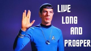 Star Trek Dr Spock " Live Long And Prosper Vinyl Bumper Sticker Or Fridge Magnet