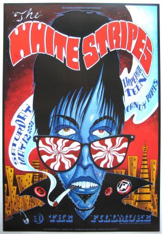 The White Stripes - 2001 Concert Poster - Fillmore F461 Hard To Find