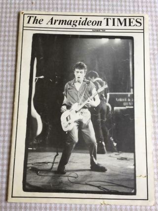 The Clash Joe Strummer Tour Programme Armagideon Times 2 1980 (ref B)
