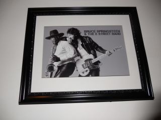 Large Framed Bruce Springsteen Born To Run Clarence Clemons Poster 24 " By 20 "