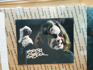 Ozzy Osbourne Signed Auto 8x10 Rare Black Sabbath Ozfest Meets Knotfest Ip
