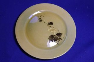 Rookwood Pottery 1887 Albert R.  Valentine Morning Glory Decorated 7 1/8 " Plate 1