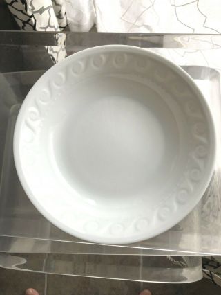 Bernardaud Limoges France Louvre White Porcelain Large 9 1/2” Serving Bowl