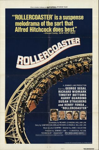 Rollercoaster 1977 27x41 Orig Movie Poster Fff - 61891 George Segal
