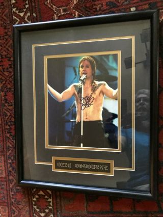 Ozzy Osbourne Signed/autographed Photo With Matted Framed