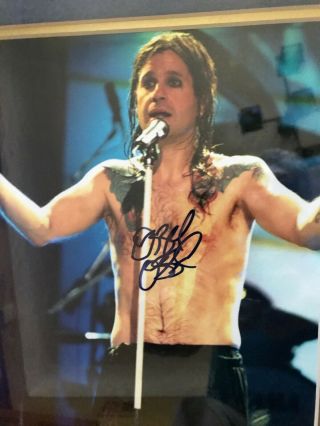 Ozzy Osbourne signed/autographed Photo with matted framed 2