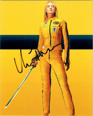 Uma Thurman Signed 8x10 Photo Autograph Picture With