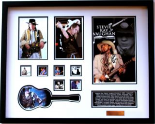 Stevie Ray Vaughan Signed Limited Edition Memorabilia Framed