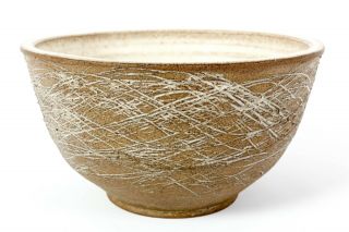 Mid - Century Helen Noel Shagam Studio Pottery 8 " Incised Bowl,