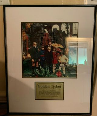Willy Wonka Golden Ticket Winners (5) Cast Signed & Frame Photo