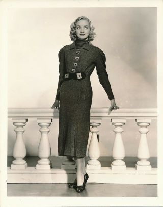 Marian Marsh Vintage 1935 Schafer Columbia Dbw Fashion Portrait Photo