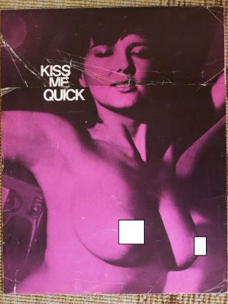 Kiss Me Quick 1964 Pressbook Dr.  Breedlove Peter Perry Jr.  Max Gardens
