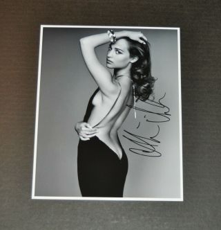 Alicia Vikander Hand Signed / Autographed Sexy B&w 8x10 Photo W/coa