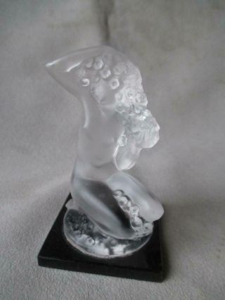 Lalique Frosted Glass Nude Figurine
