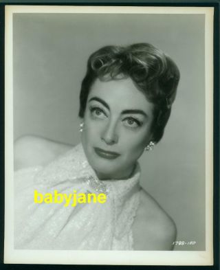 Joan Crawford Vintage 8x10 Photo Lovely Portrait 1955 Female On The Beach