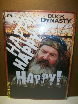 Duck Dynasty 17 " X 12 " Metal Sign - Happy Happy Happy