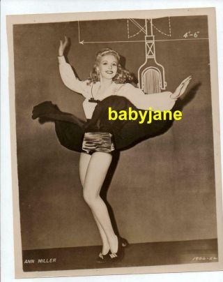 Ann Miller 8x10 Photo Sexy Pinup Dance Pose 1940 
