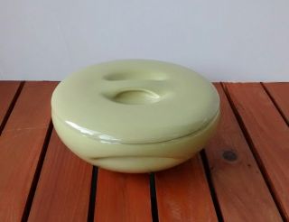 Russel Wright Iroquois Casual China Chartreuse Casserole Dish Mid Century Modern