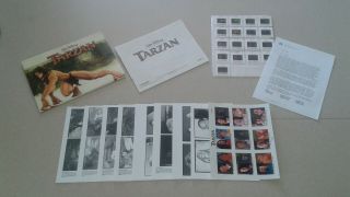 Tarzan Disney Movie Press Kit W/17 Slides,  9 Glossy Photos,  32 Page Book