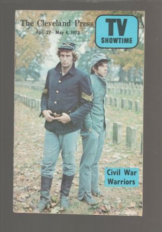 Local Tv Guide Cleveland Press Tv Showtime Mag Civil War Soldiers 1973