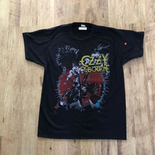 Ozzy Osbourne Vintage The Ultimate Sin Tour 1986 T Shirt Black Sabbath Unworn