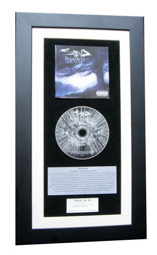 Staind Break The Cycle Classic Cd Album Top Quality Framed,  Express Global Ship