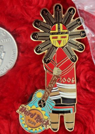 Hard Rock Cafe Pin Phoenix Kachina Doll Native American Dancer Costume Indian 2