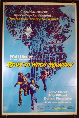 Escape To Witch Mountain 1975 Movie Poster 27x41 Folded Us 1 Sheet