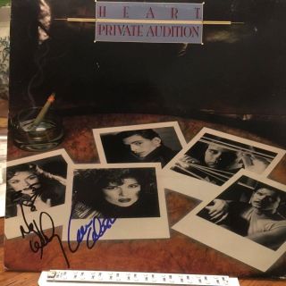 Heart Lp Private Audition Autographed By Ann & Nancy Wilson