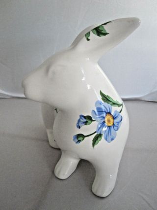 Tiffany & Co Sintra Floral Porcelain Bunny Rabbit Hand Painted 1996 Portugal 2