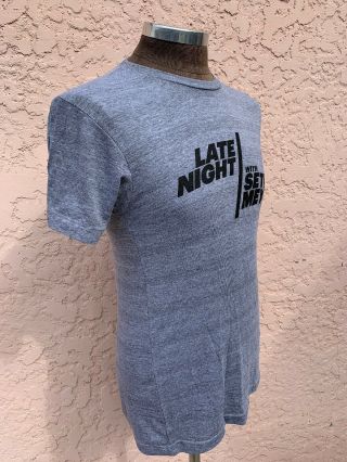 LATE NIGHT WITH SETH MEYERS Shirt Medium Gray NWOT Promo TV Show 4