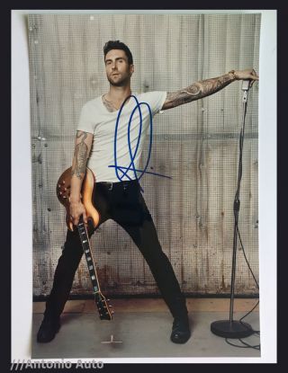 Adam Levine / Maroon 5 - Hand - Signed 12x8 Photo Autograph