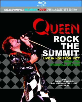 Queen Rock The Summit : Live In Houston 1977 1blu - Ray,  1dvd F/s Freddie Mercury