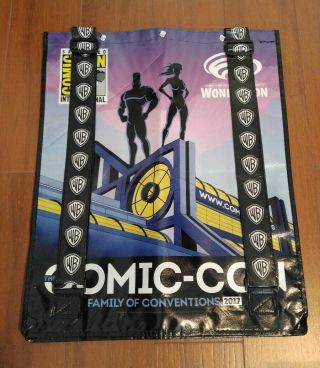 SDCC 2017 JUSTICE LEAGUE Comic Con Swag Tote Bag/Backpack DC Batman/Superman 2