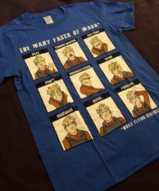 Loot Crate,  Firefly,  The Many Faces Of Wash T - Shirt Top Size S,  Hoban Washburne