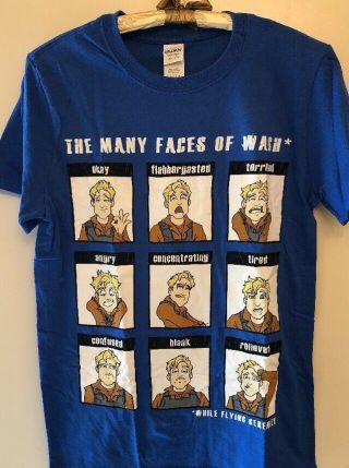 Loot Crate,  Firefly,  The Many Faces of Wash T - Shirt Top Size S,  Hoban Washburne 2