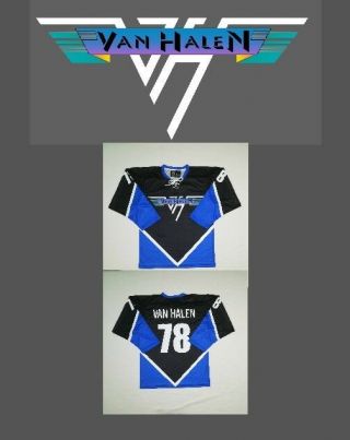 Van Halen Hockey Jersey 2x Sz 56 Xxl Shirt