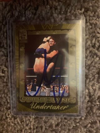 The Undertaker Wwe Wwf Signed Autograph Autographed Card 2 (not A Print)