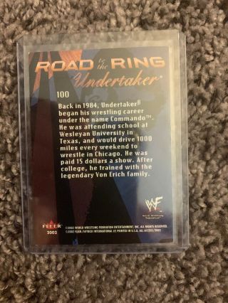 The Undertaker WWE WWF Signed Autograph Autographed Card 2 (NOT A PRINT) 2