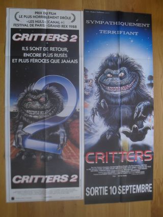 Critters Horror Sci - Fi 2 French Movie Poster Door Panel 
