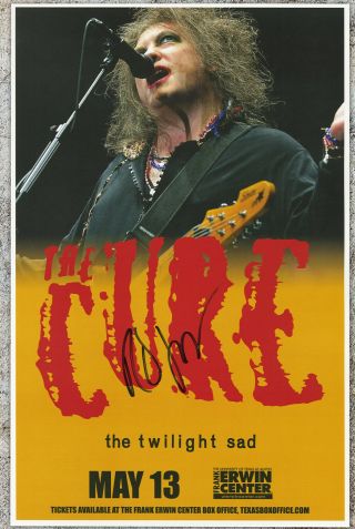 The Cure Autographed Gig Poster Robert Smith Boys Don 