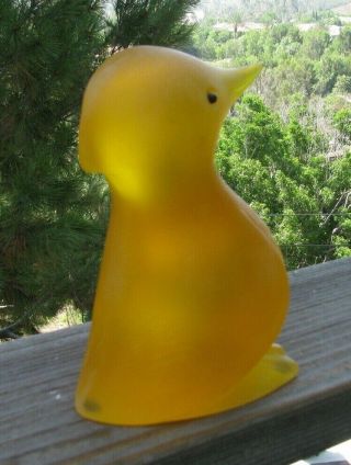 Vintage Sascha Brastoff Gold Color Resin Bird Figurine - Penguin?,  Woodpecker? 4