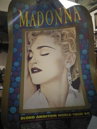 Grimshaw: Madonna - 1990 Blonde Ambition World Tour - Concert Poster