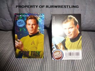 Captain Kirk Limited Edition Star Trek Dave And Busters Card Holo Foil Trade