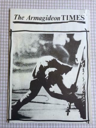 The Clash Joe Strummer Tour Programme Armagideon Times 1 1979 (ref B)