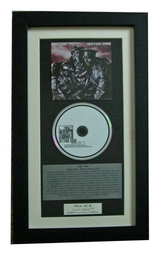 The Jam,  Weller Setting Sons Classic Cd Album Top Quality Framed,  Fast Global Ship