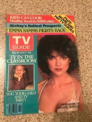 Rare Tv Guide Canada 1983 Cover: Emma Samms Of General Hospital