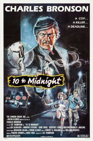 10 To Midnight (1983) Movie Poster - Rolled