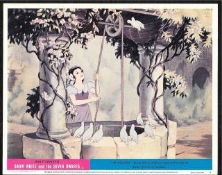 Walt Disney Snow White And The Seven Dwarfs 1960s British Lobby Card