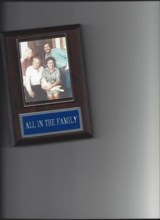 All In The Family Plaque Movies Tv Cast Archie Bunker Edith Meat Head